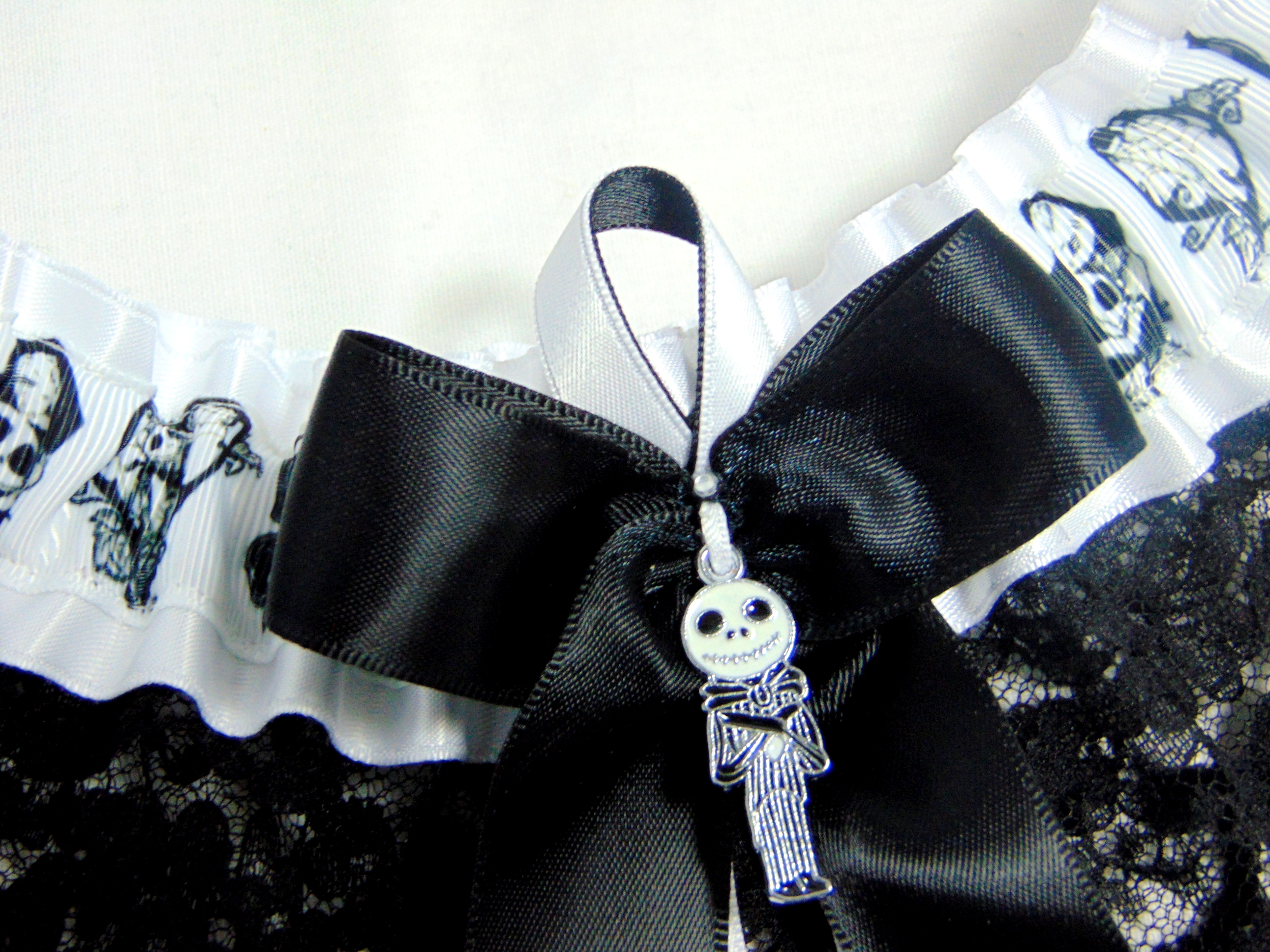jack skellington nightmare before christmas lace wedding nightmare before christmas wedding garter