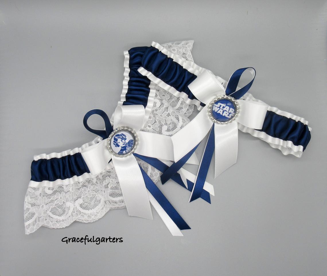 Starwars Princess Leia Lace Bridal wedding Garter Set – GracefulGarters