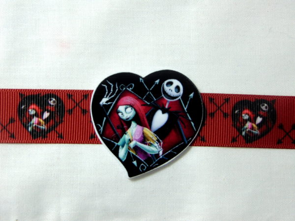Jack Skellington& Sally Heart Nightmare before Christmas Lace Wedding Garter
