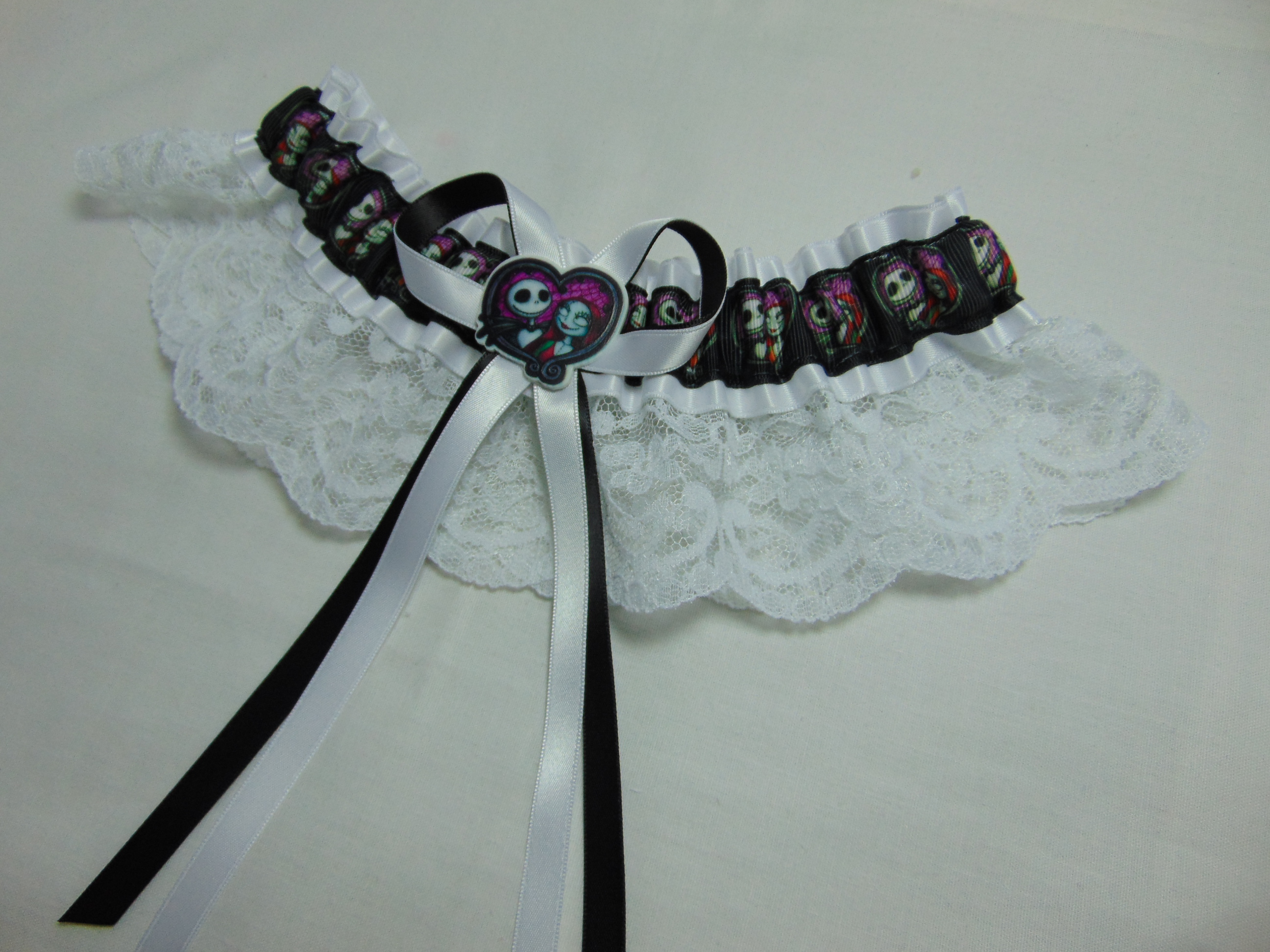 jack and sally nightmare before christmas lace wedding nightmare before christmas wedding garter