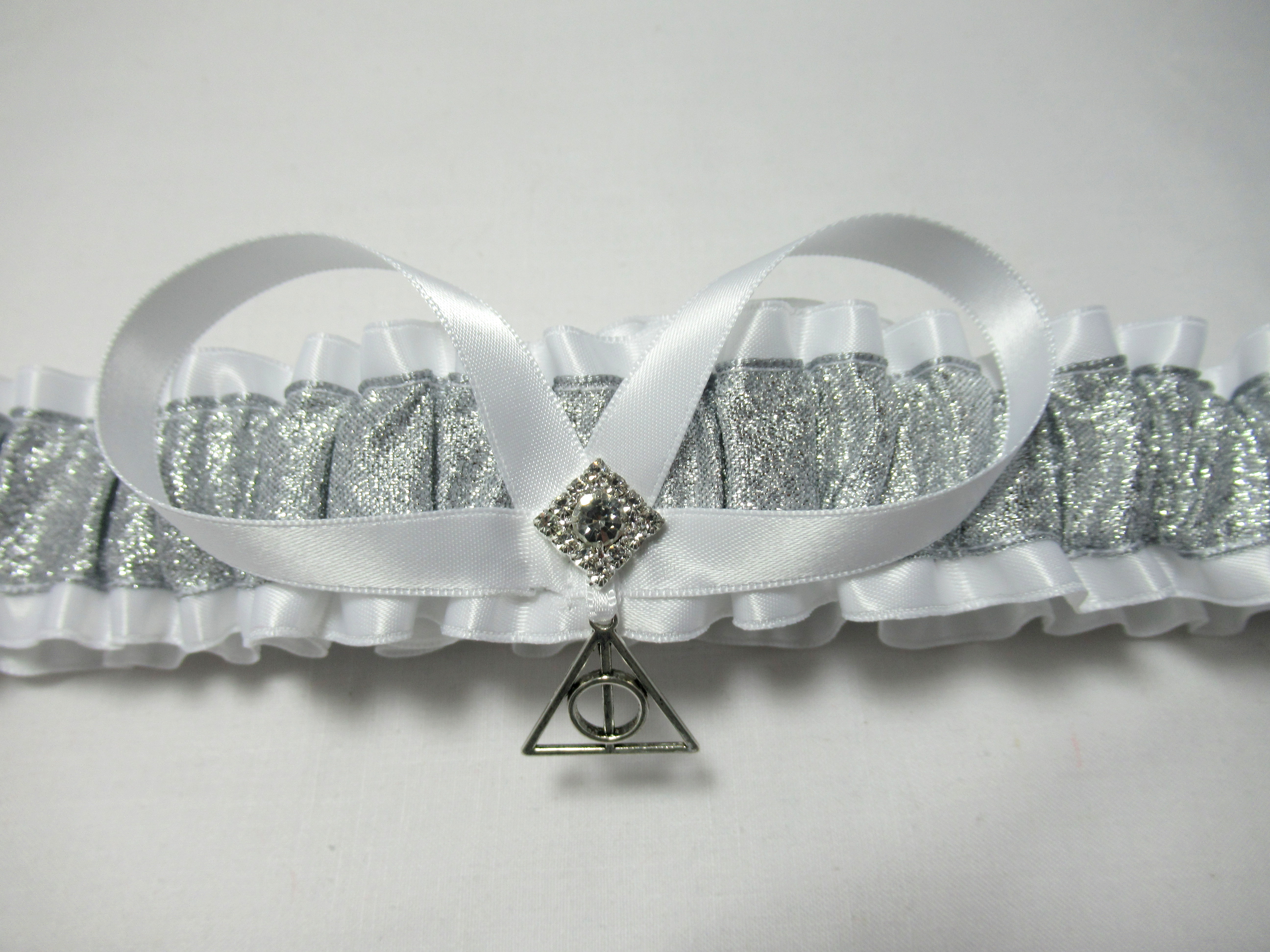 Harry Potter Deathly Hallow Love Lace Bridal Wedding Garter Set