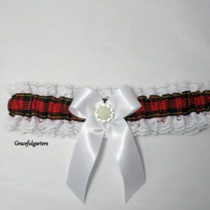 Wallace Scottish Tartan Burns Night Bridal Wedding Garter