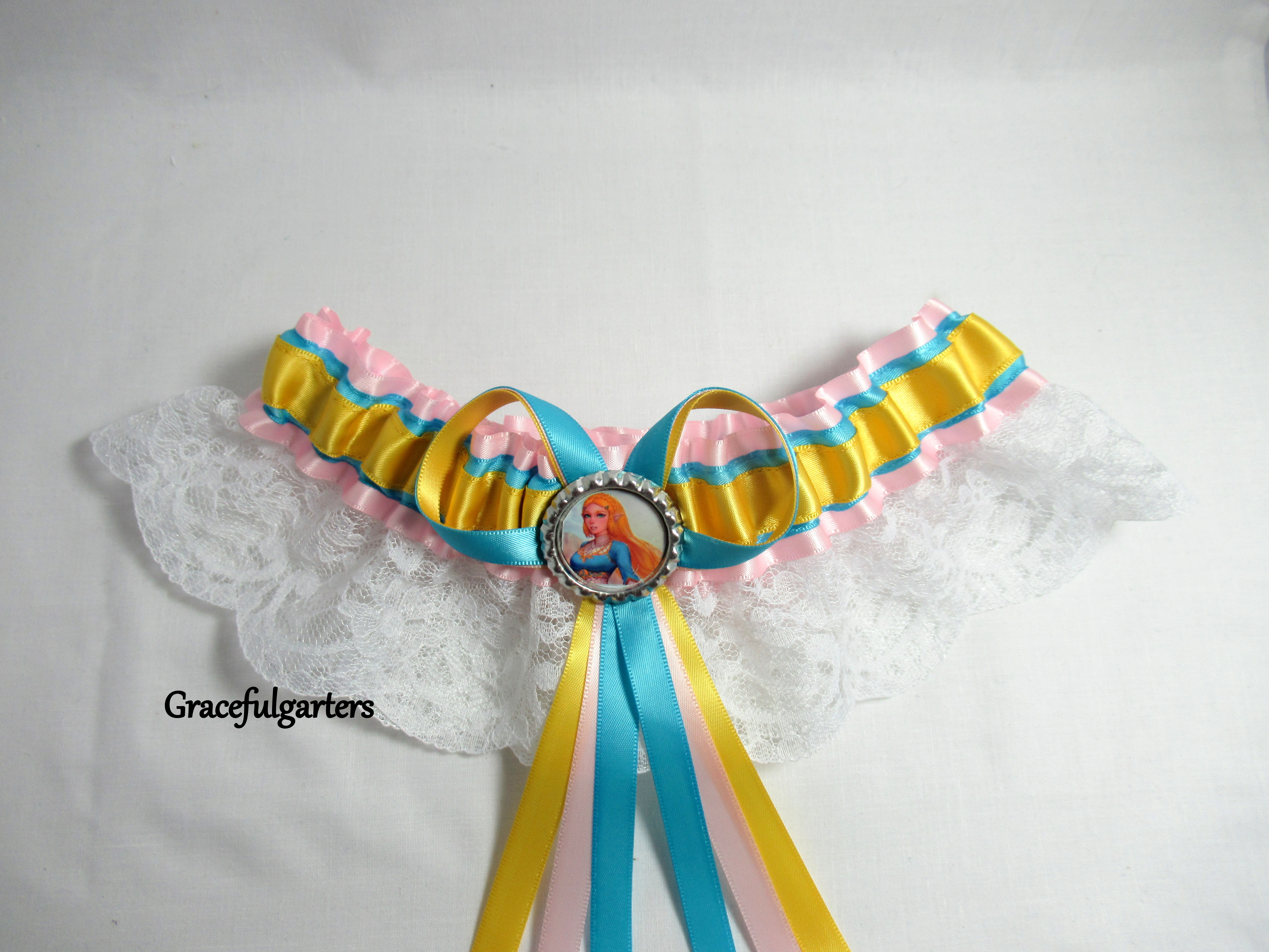 Princess Zelda Lace Bridal Wedding Garter Gracefulgarters