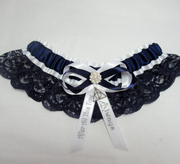 Harry Potter After All This Time Always Lace Bridal Wedding Garter