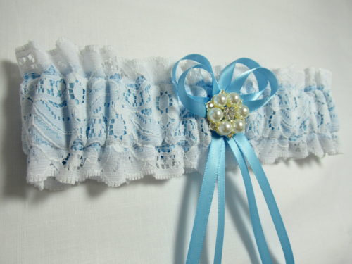 Vintage Inspired Blue & White Lace Bridal Wedding Garter. – GracefulGarters