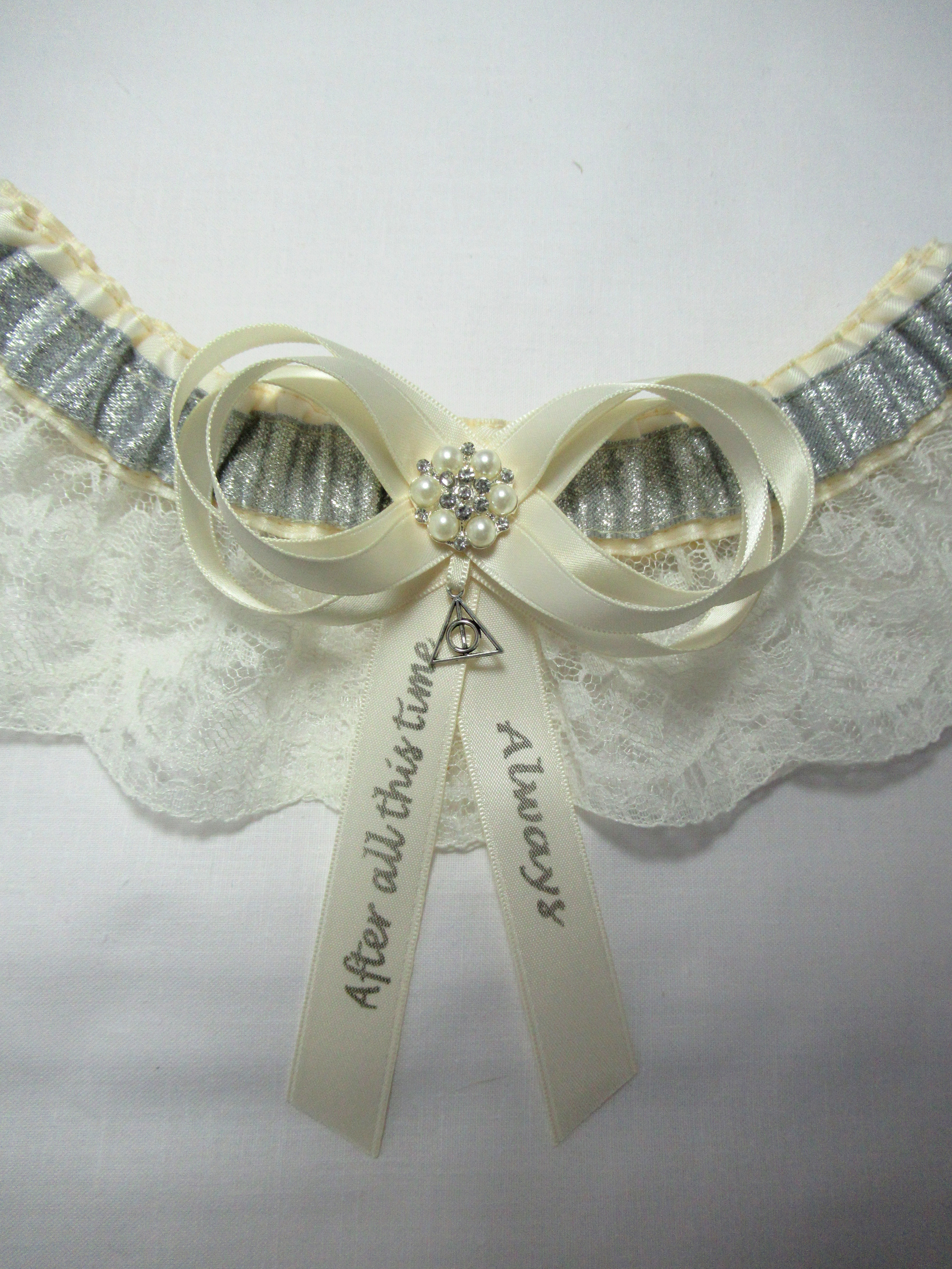 Harry Potter After All This Time Always Ivory Lace Bridal Wedding