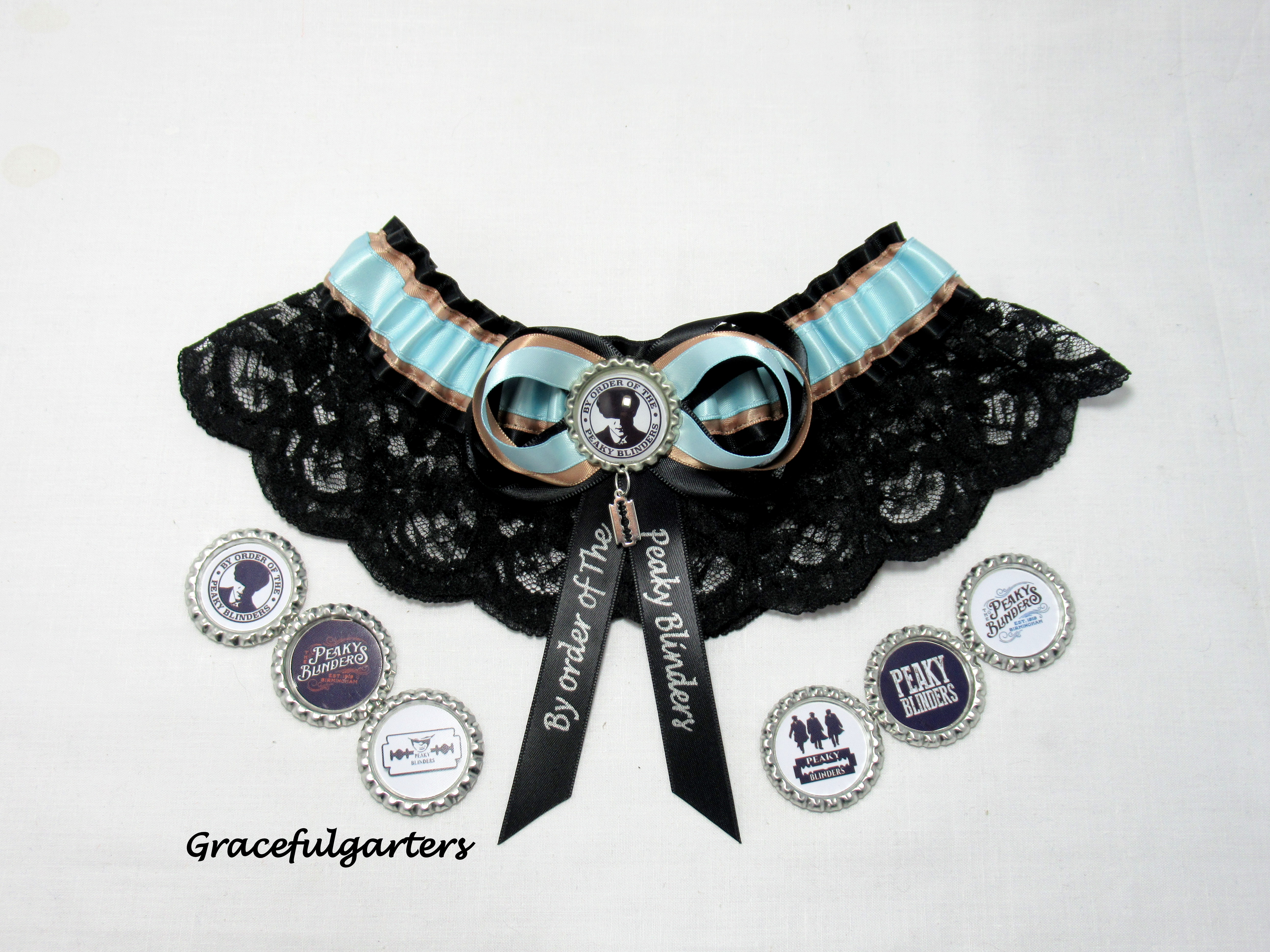 The Peaky Blinders Lace Bridal Wedding Garter GracefulGarters