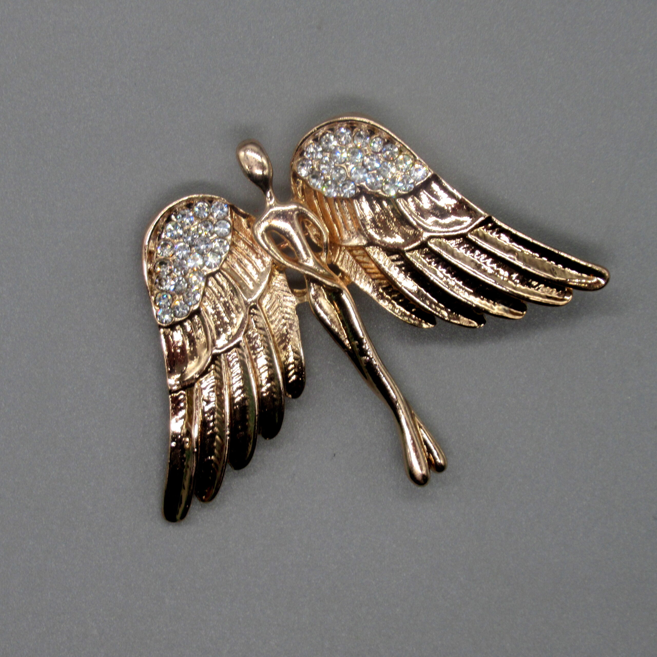 Gold Guardian Angel Memorial Brooch. – GracefulGarters