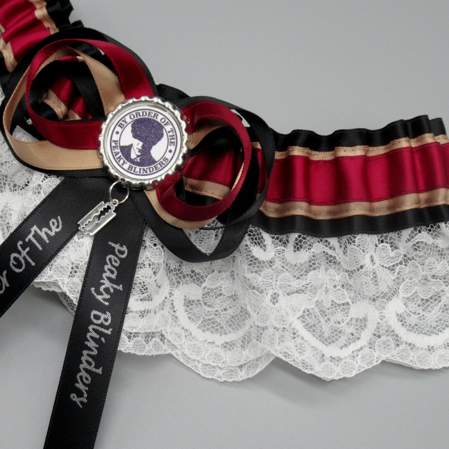 The Peaky Blinders Themed Lace Bridal Wedding Garter GracefulGarters