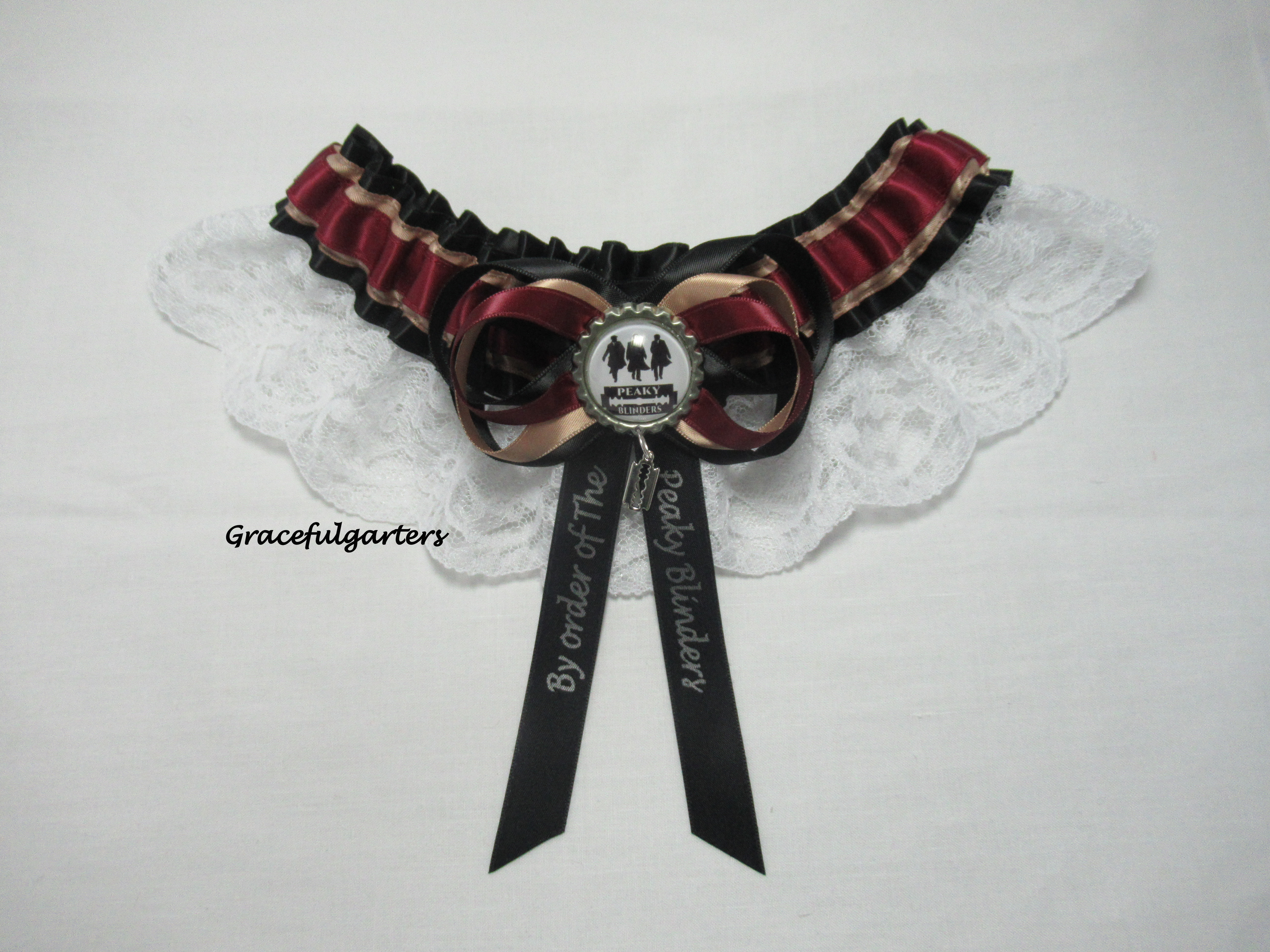 The Peaky Blinders Lace Bridal Wedding Garter GracefulGarters