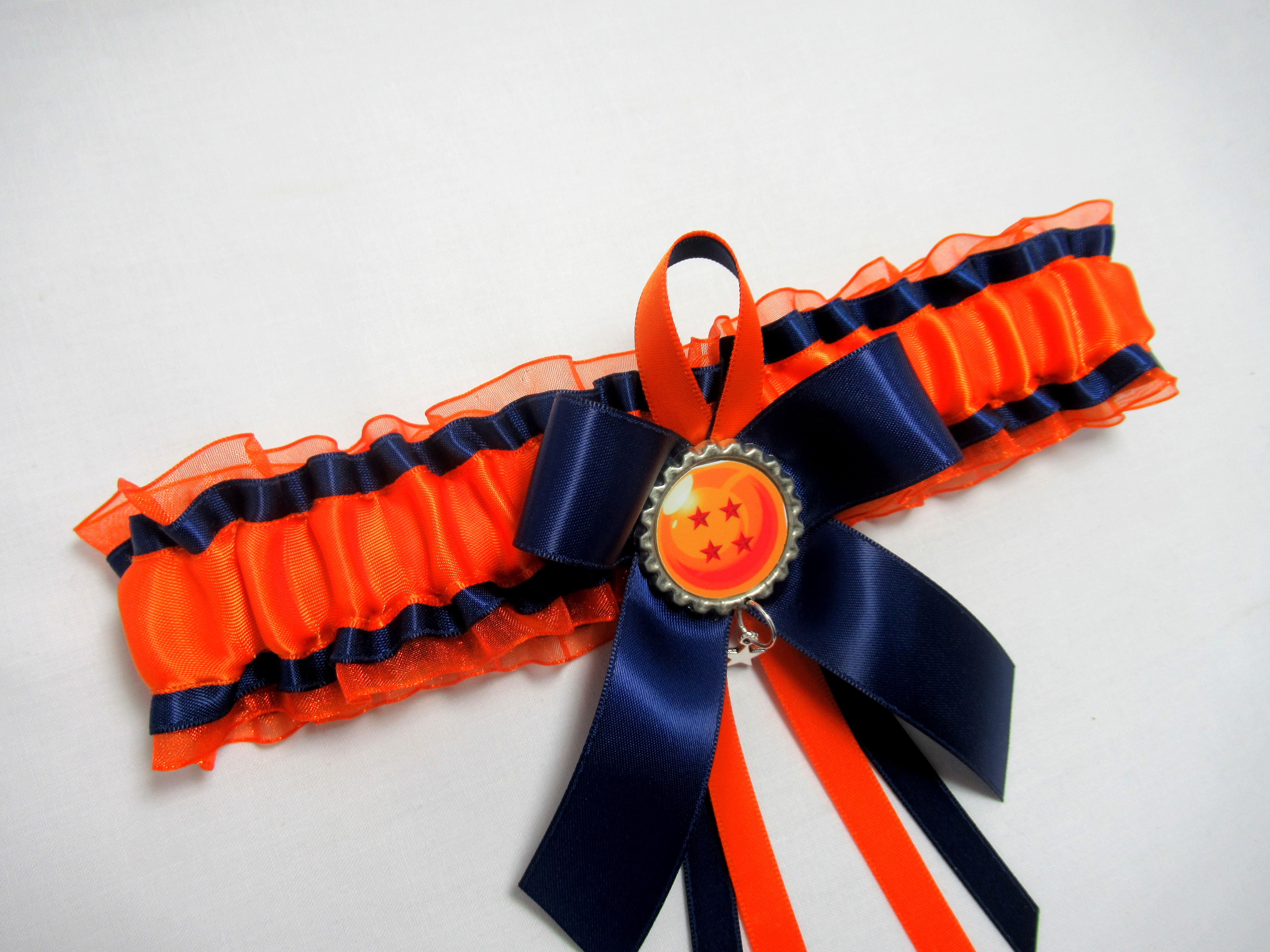 Dragon Ball Z Goku Organza Bridal Wedding Garter/Cufflinks