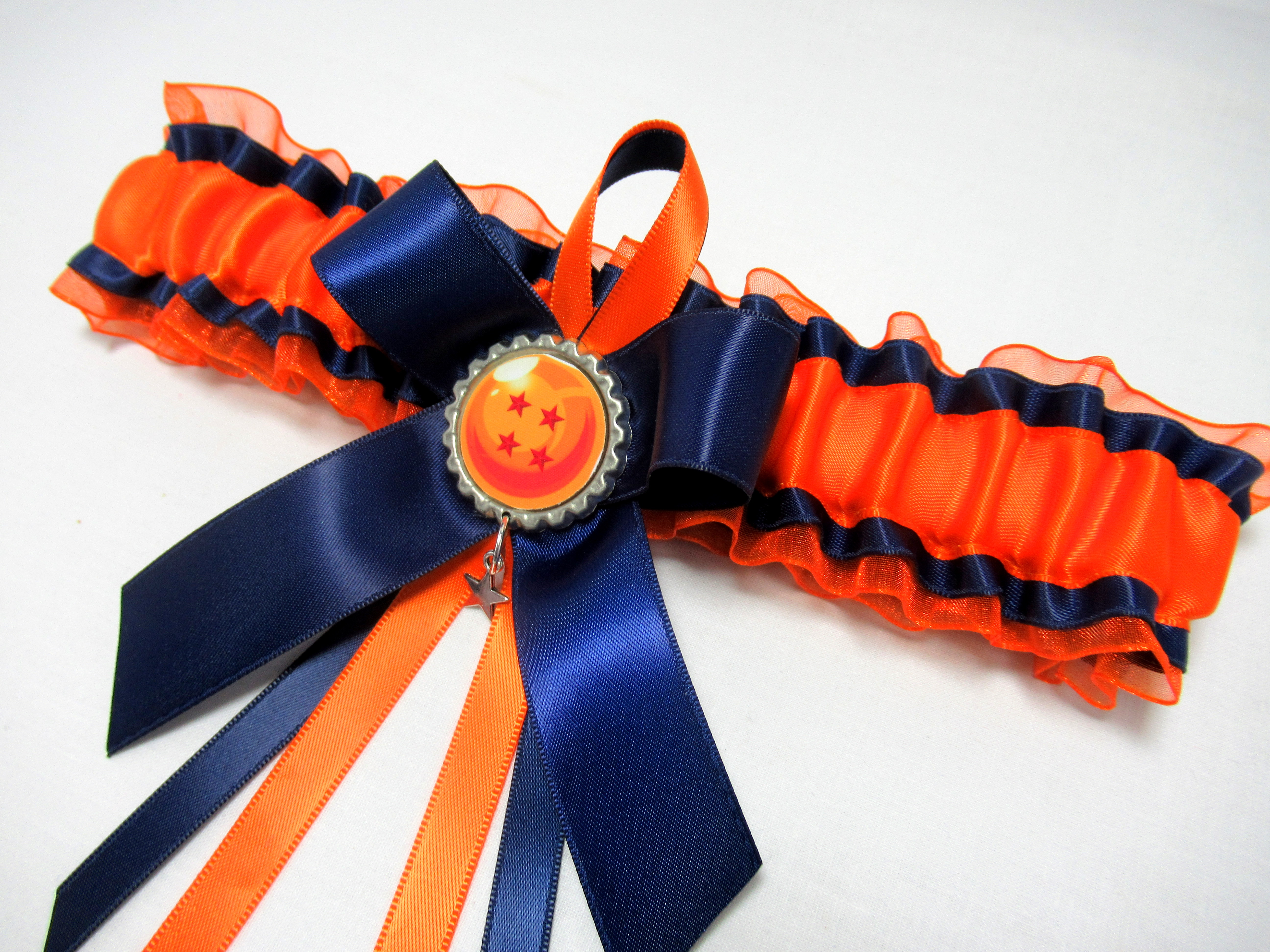 Dragon Ball Z Goku Organza Bridal Wedding Garter/Cufflinks